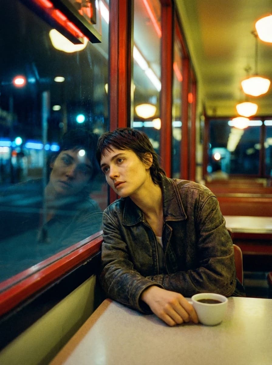 Cinestill 800T fashion photography example 2