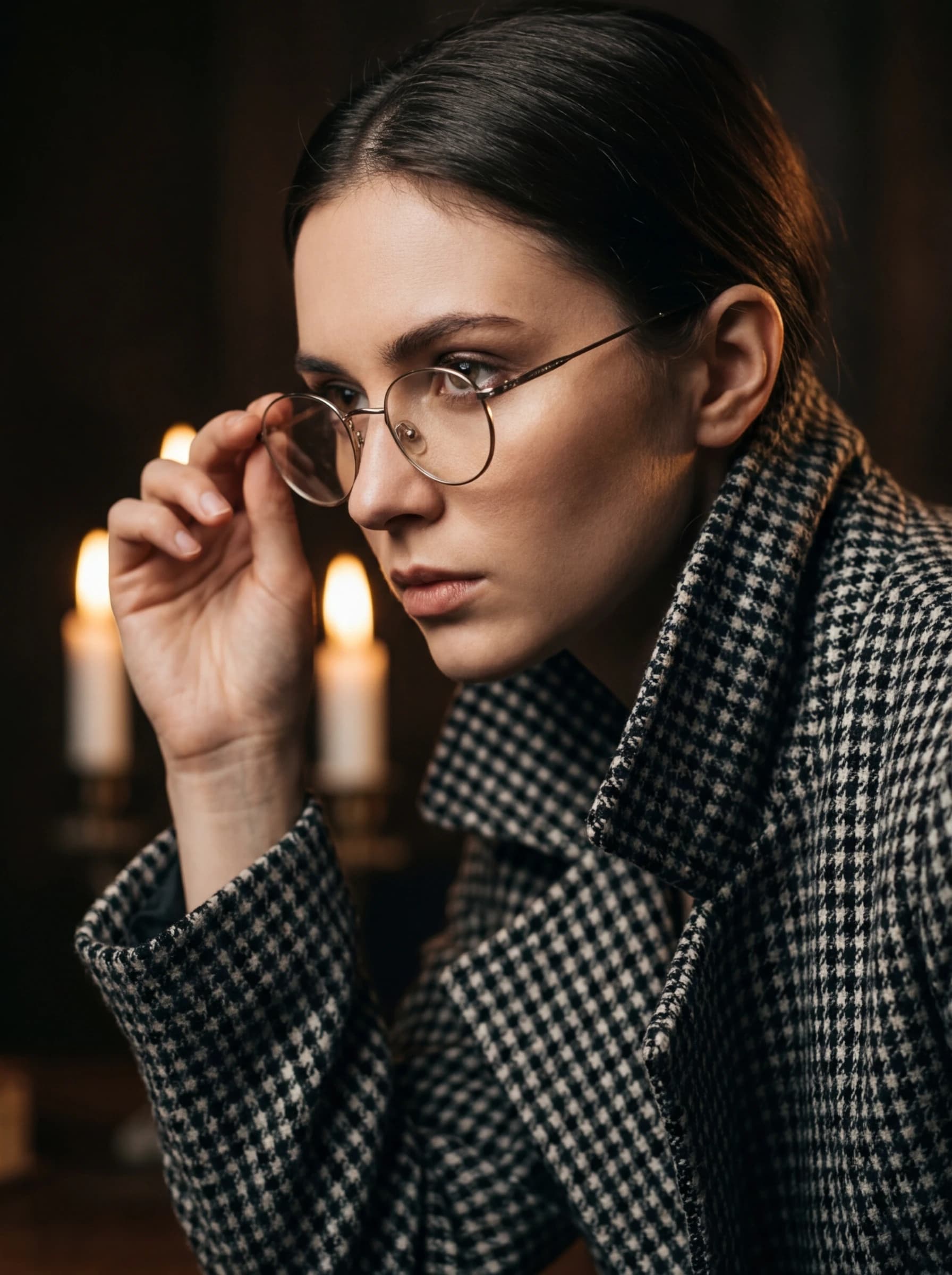 Dark Academia fashion photography example 3