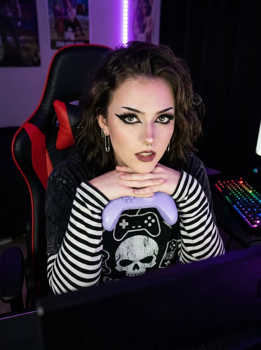 E-Girl / Alt-Gamer fashion photography example 2