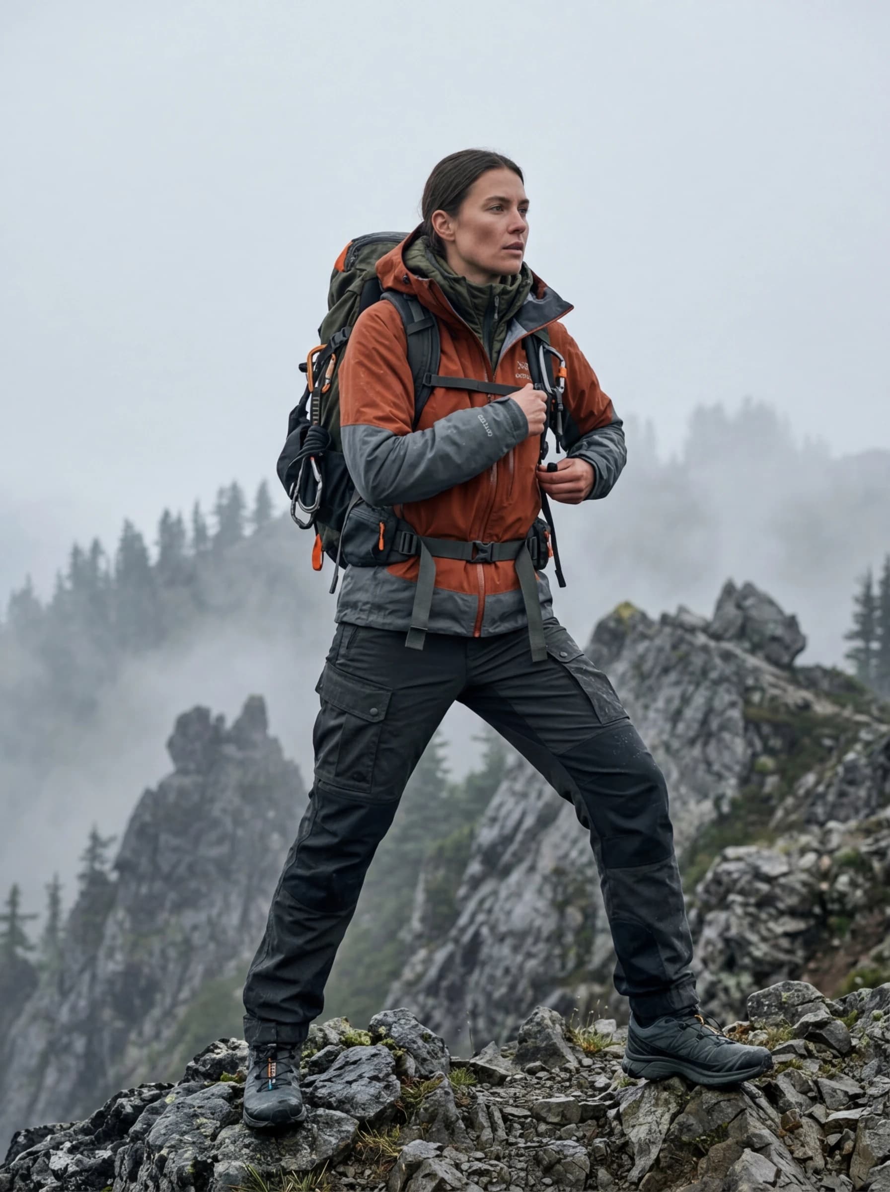 Gorpcore / Techwear fashion photography example 1