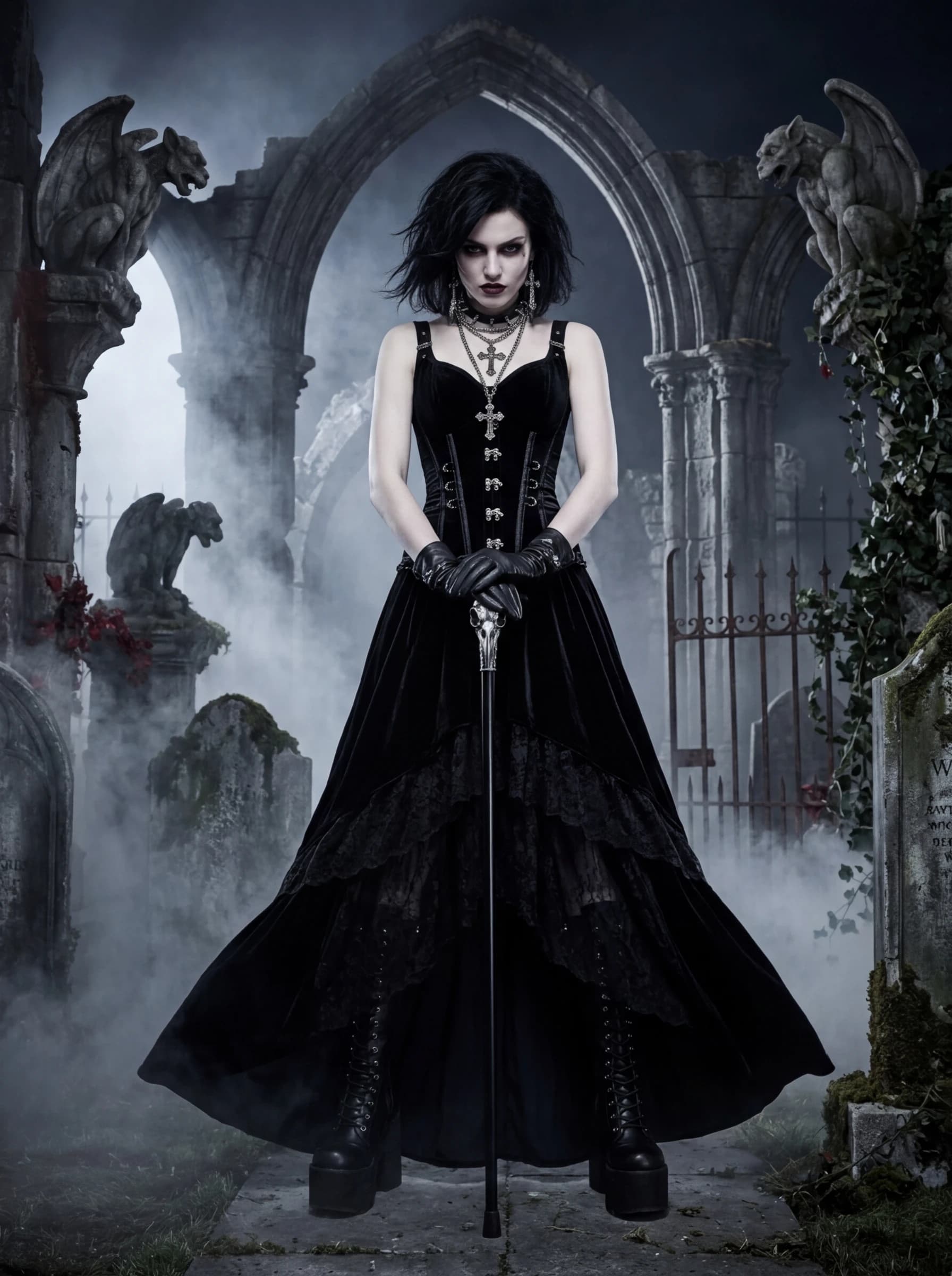 Gothic / Alt fashion photography example 1