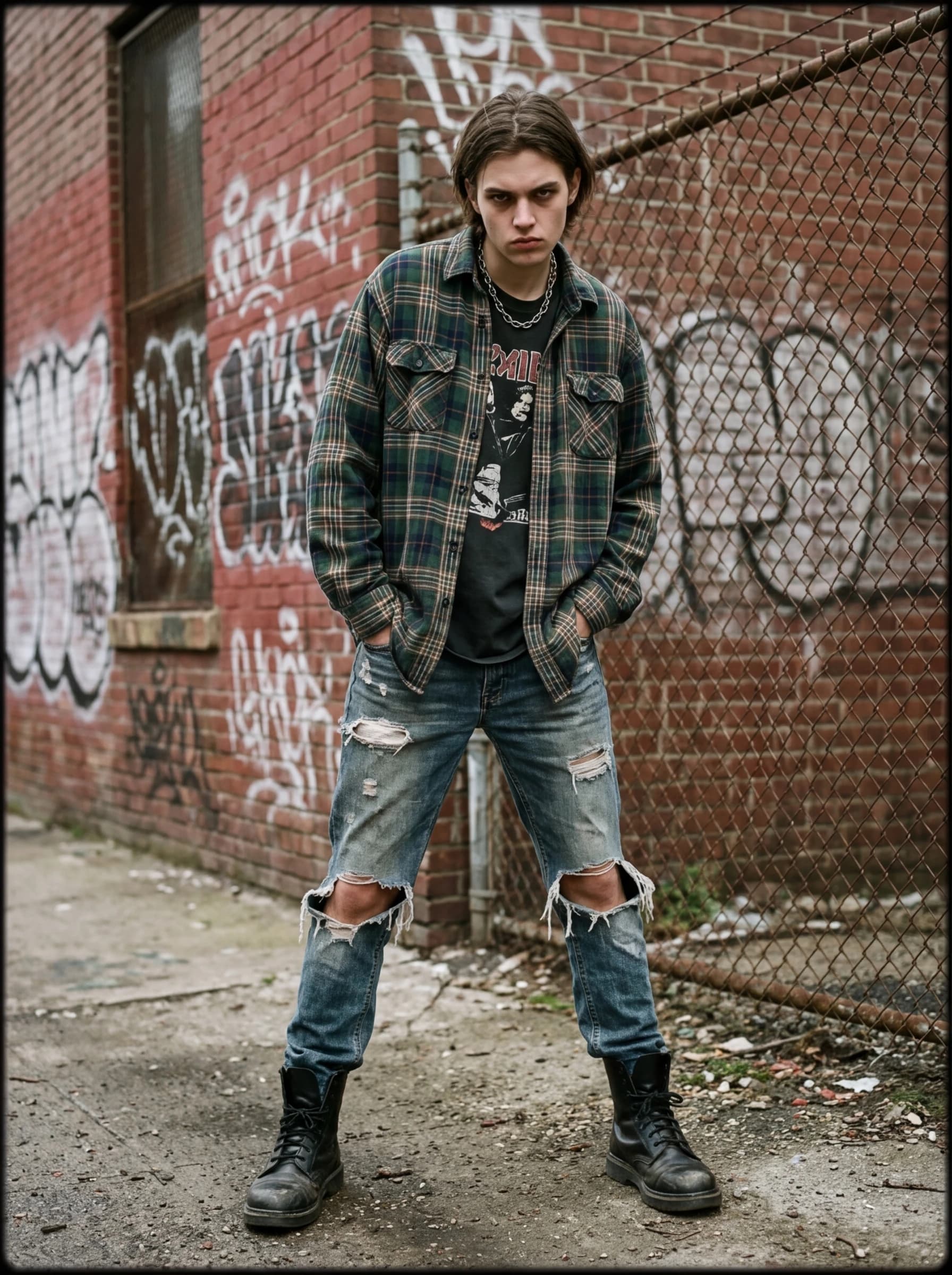 Grunge / 90s Alternative fashion photography example 1