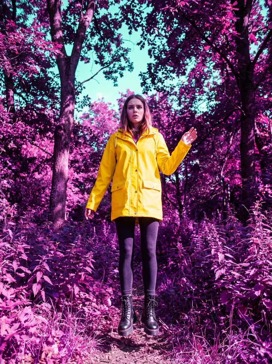 Lomography Purple fashion photography example 1