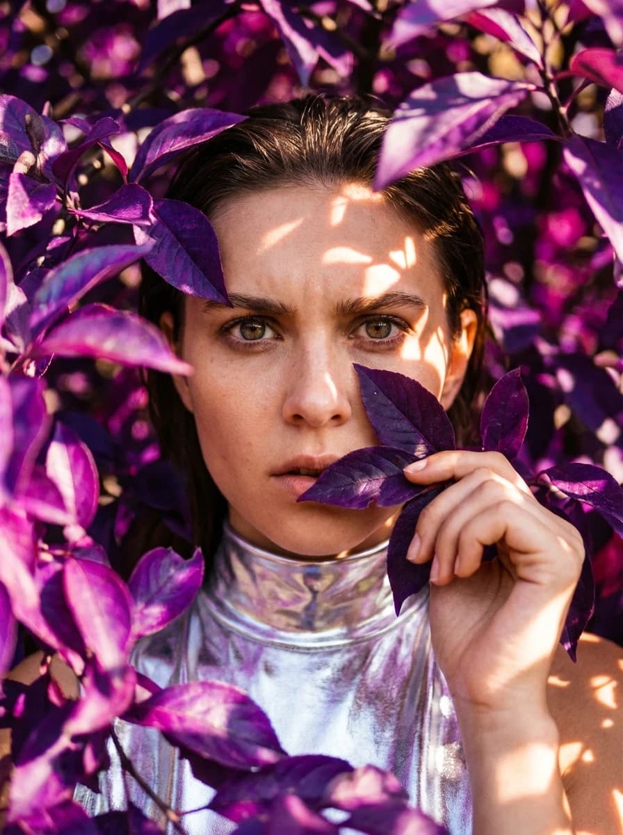 Lomography Purple fashion photography example 3