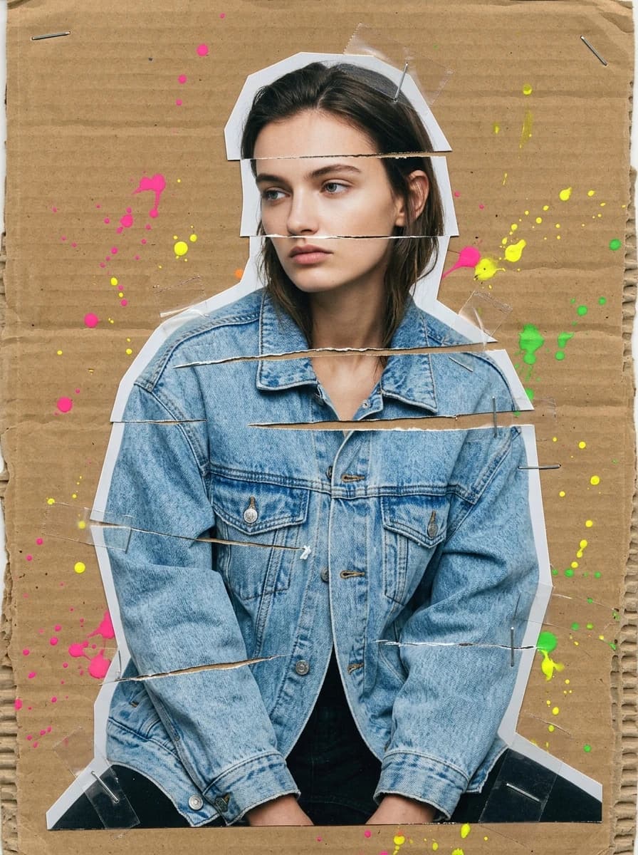 Mixed Media / Scrapbook fashion photography example 2