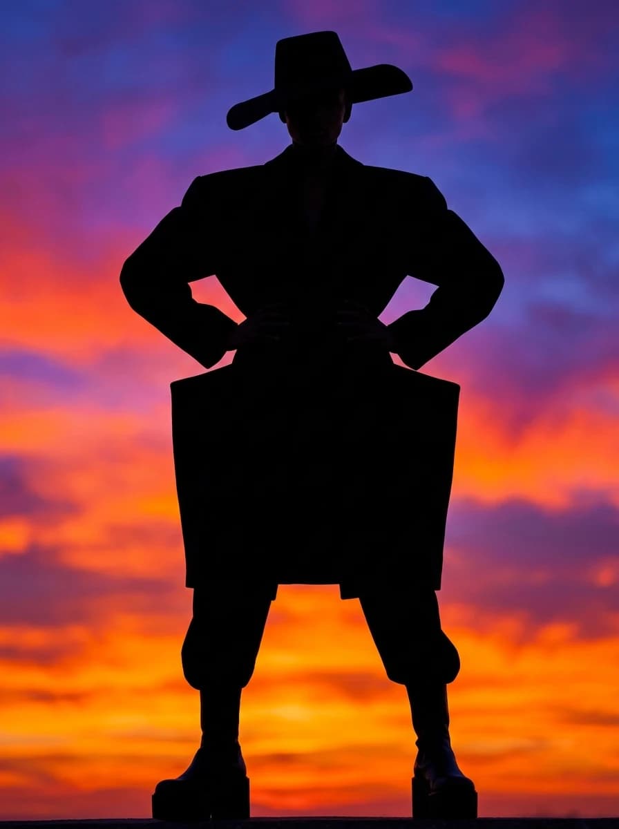 Silhouette fashion photography example 1