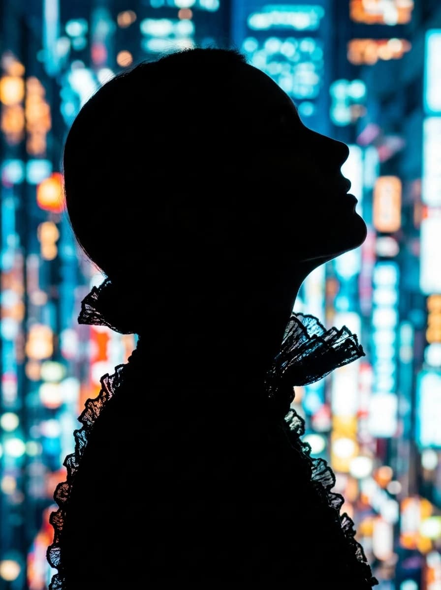 Silhouette fashion photography example 3