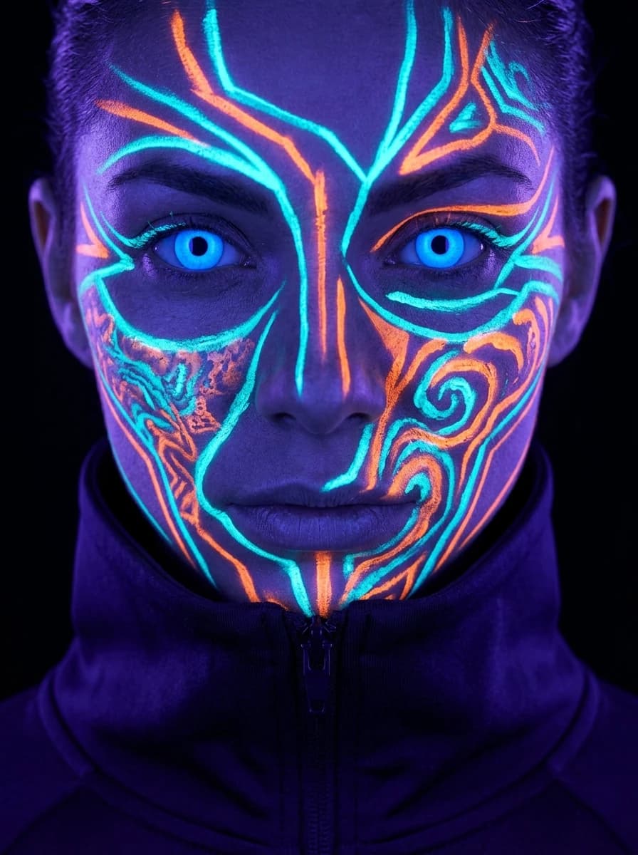 Ultraviolet / Thermal fashion photography example 3