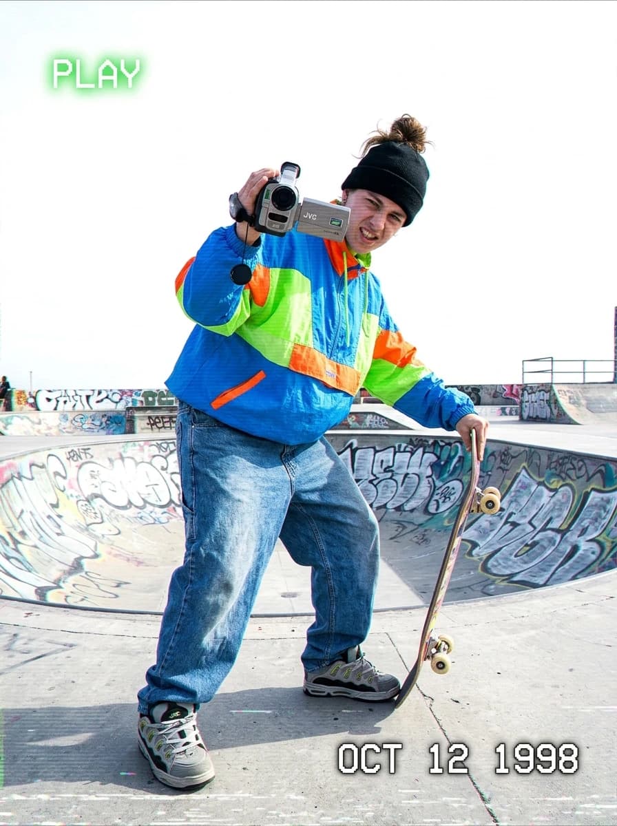 VHS / Vintage Camcorder fashion photography example 1