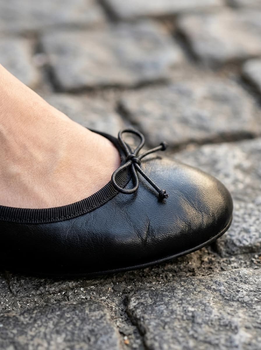 AI generated Ballet Flats example - Close Up