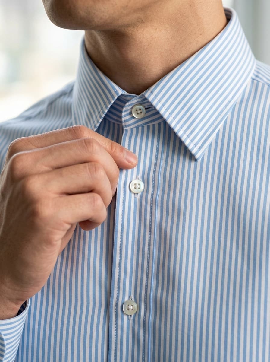 AI generated Button-Down Shirts example - Close Up