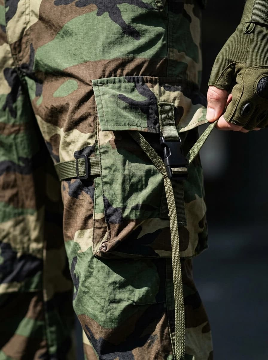 AI generated Cargo Pants example - Close Up