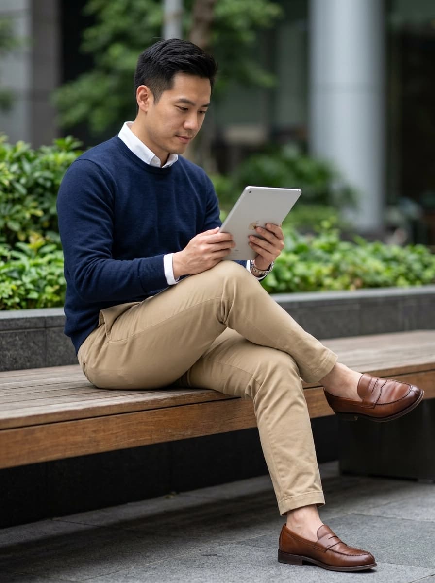 AI generated Chinos example - Medium Shot