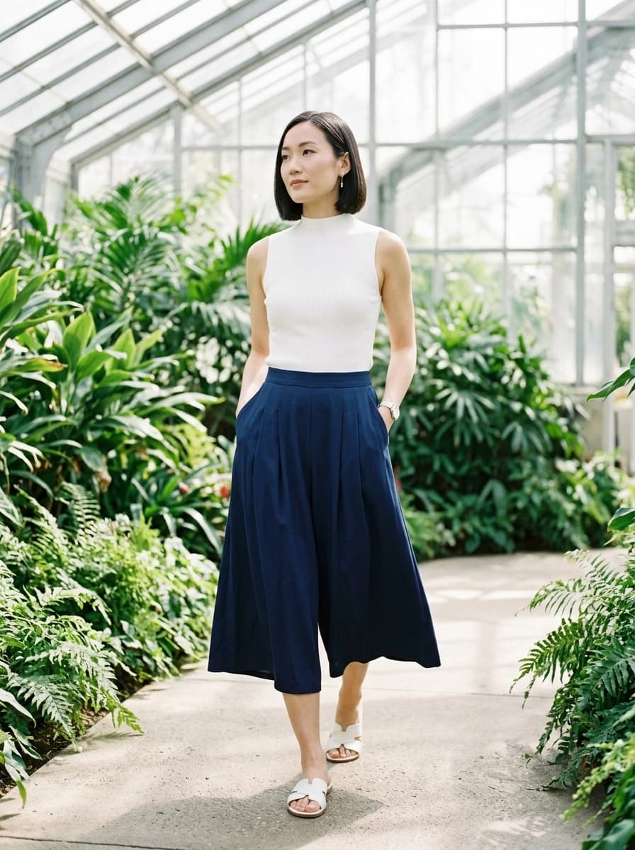 Professional AI photography showcasing Culottes
