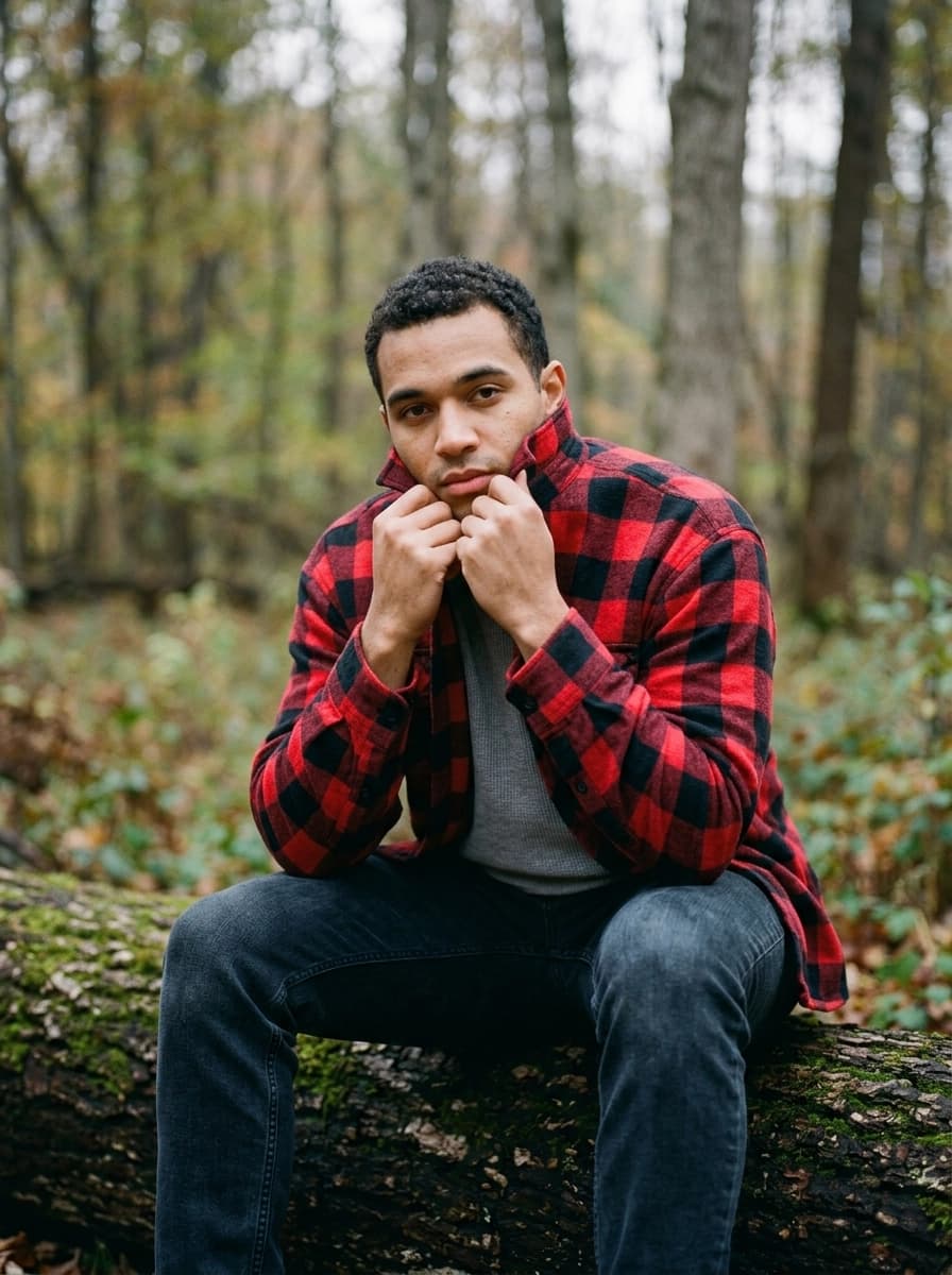 AI generated Flannel Shirts example - Medium Shot