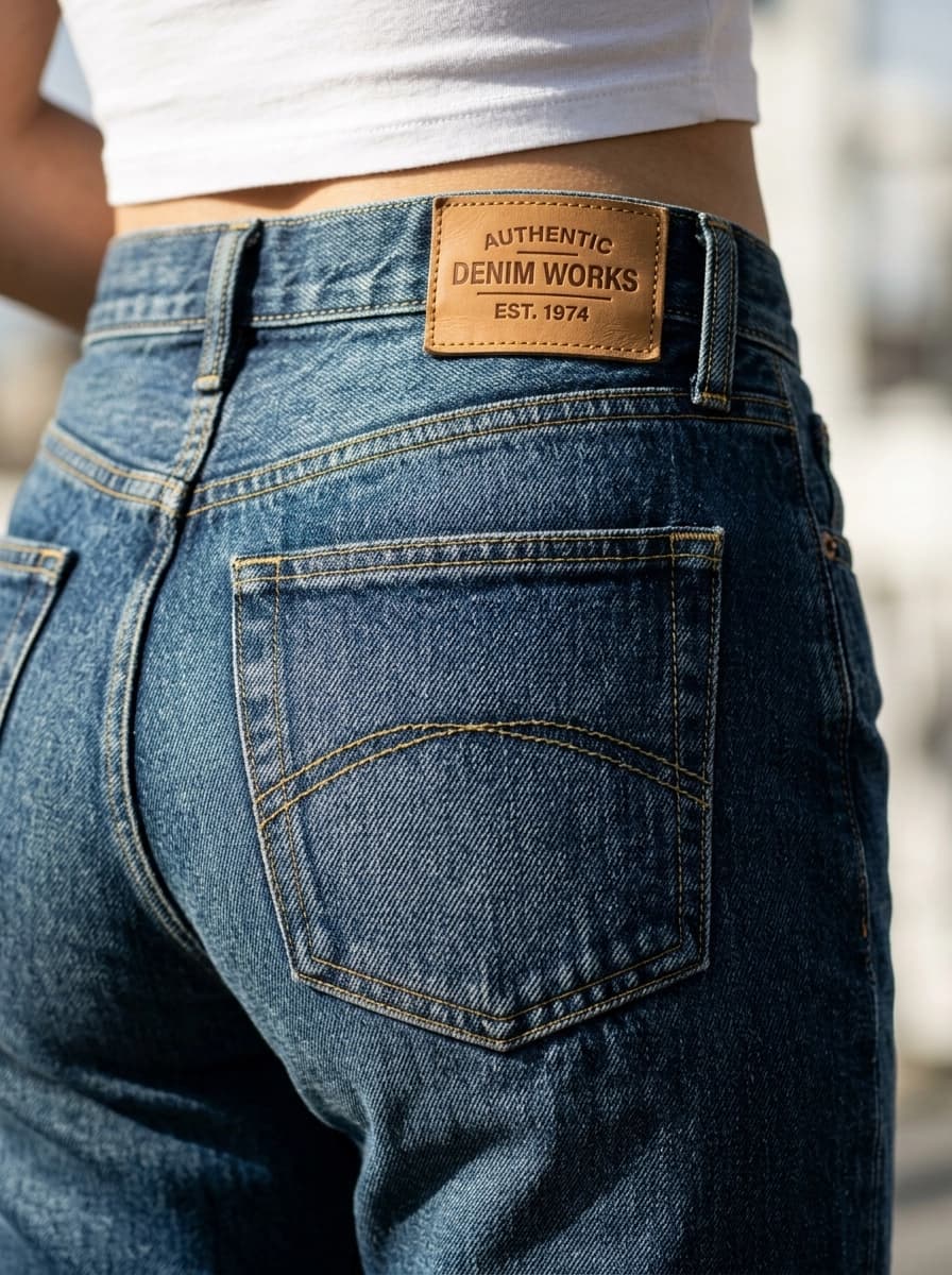 AI generated Jeans example - Close Up