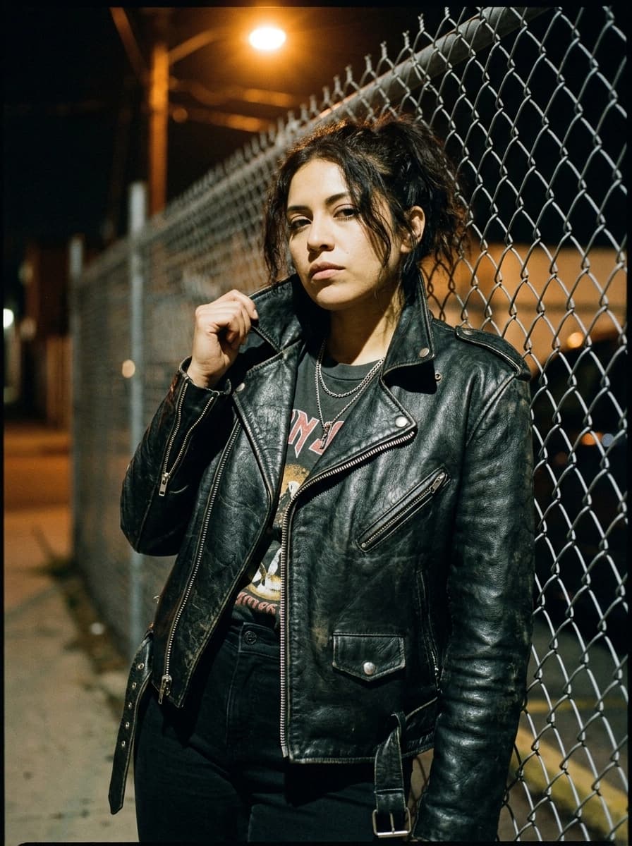 AI generated Leather Jackets example - Medium Shot