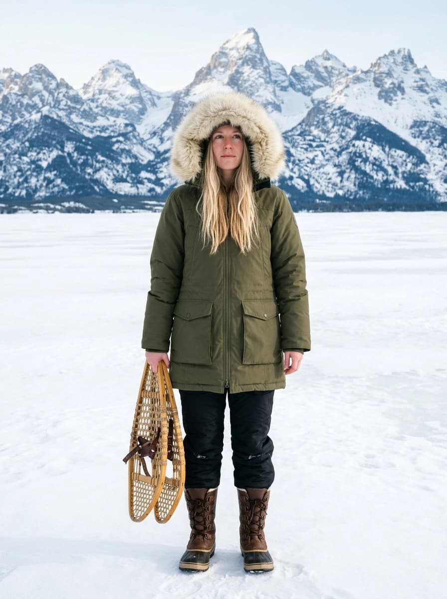 Professional AI photography showcasing Parkas