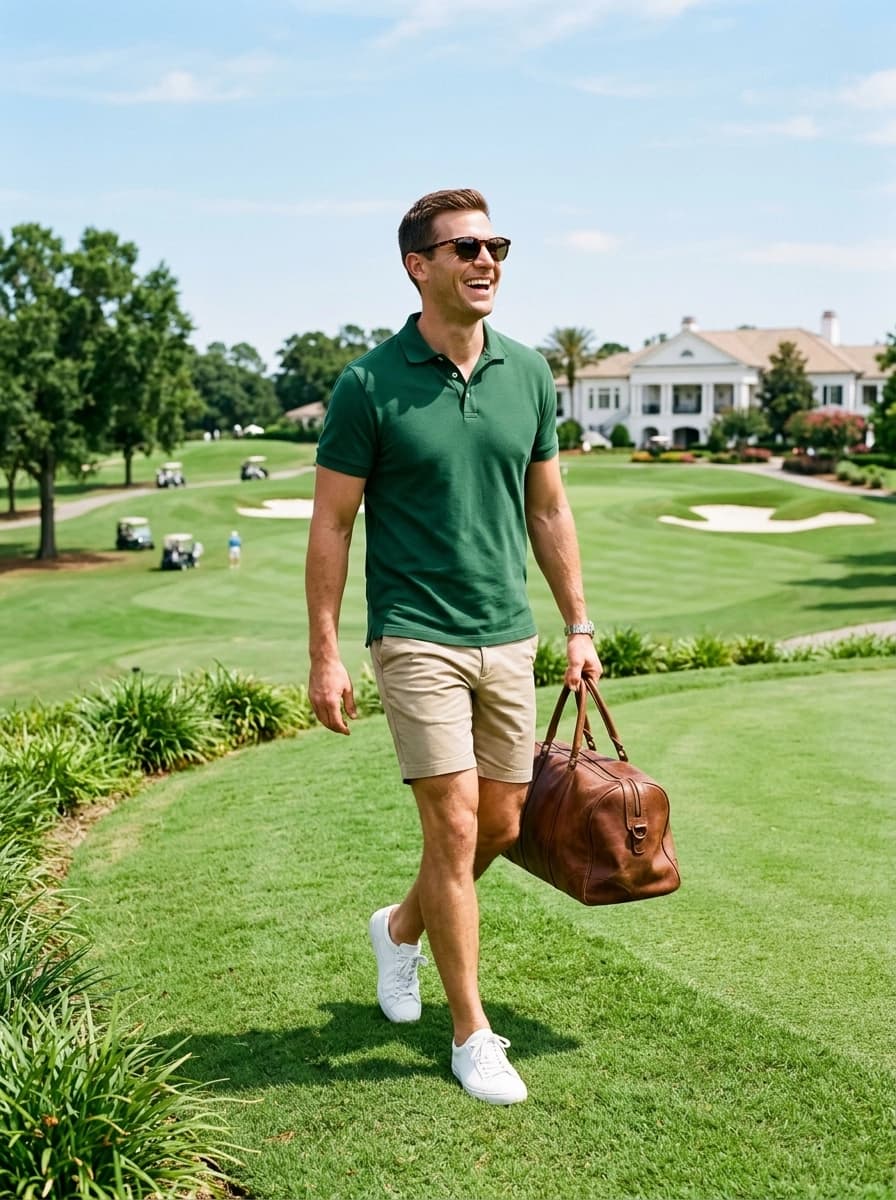 Professional AI photography showcasing Polo Shirts