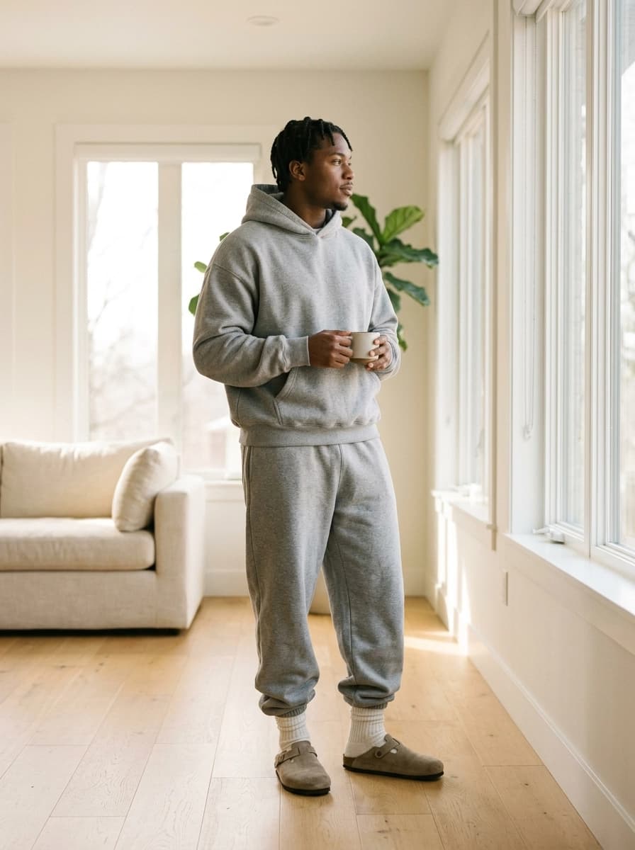 Professional AI photography showcasing Sweatpants