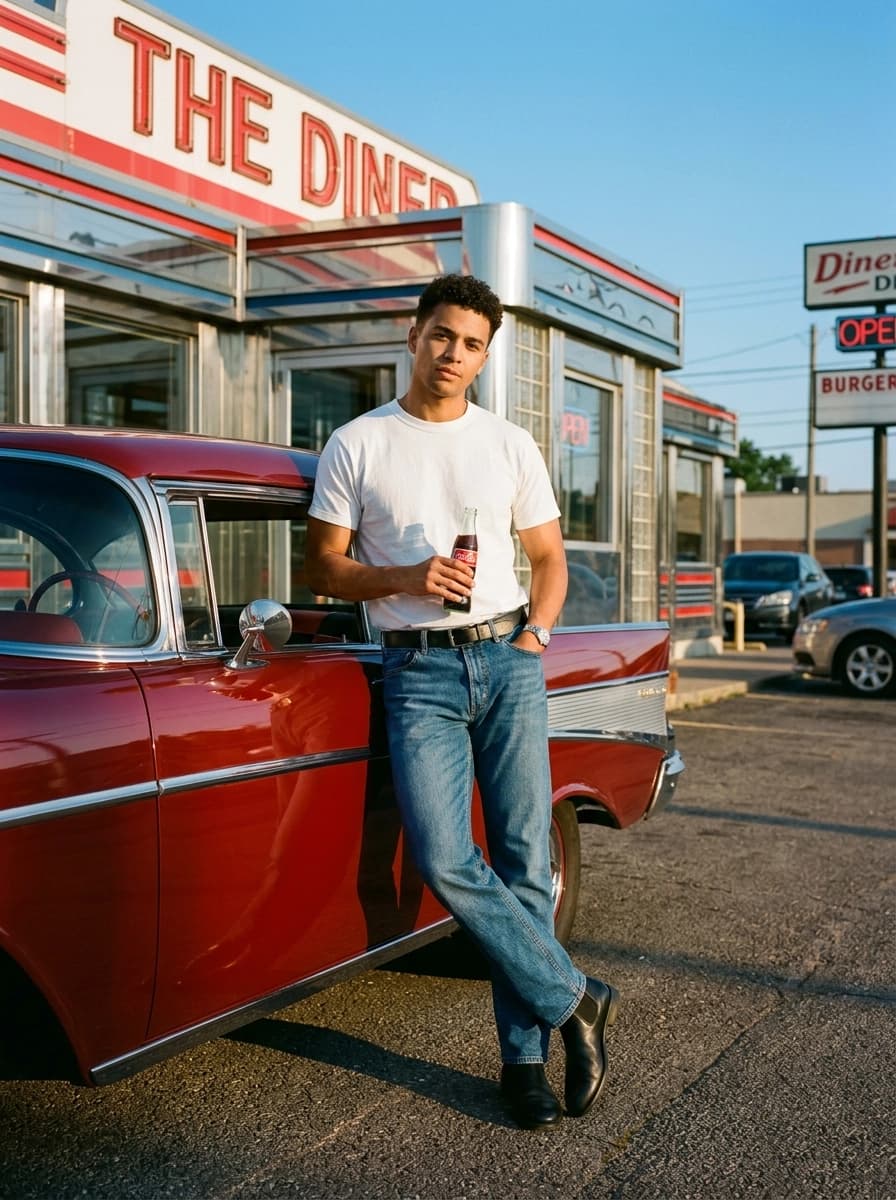 Professional AI photography showcasing T-Shirts