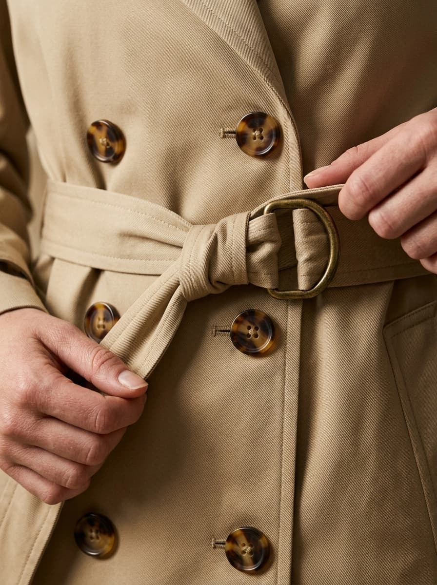 AI generated Trench Coats example - Close Up