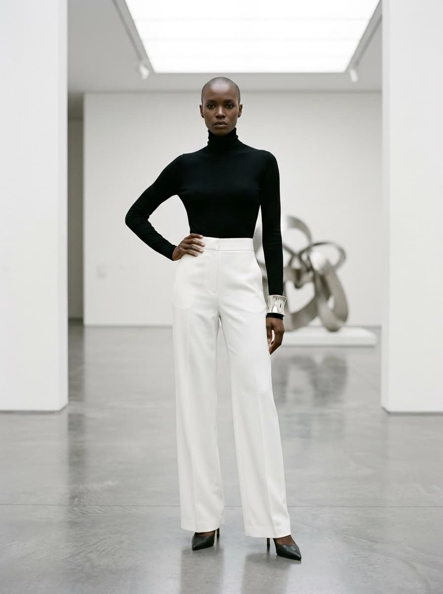 Professional AI photography showcasing Turtlenecks