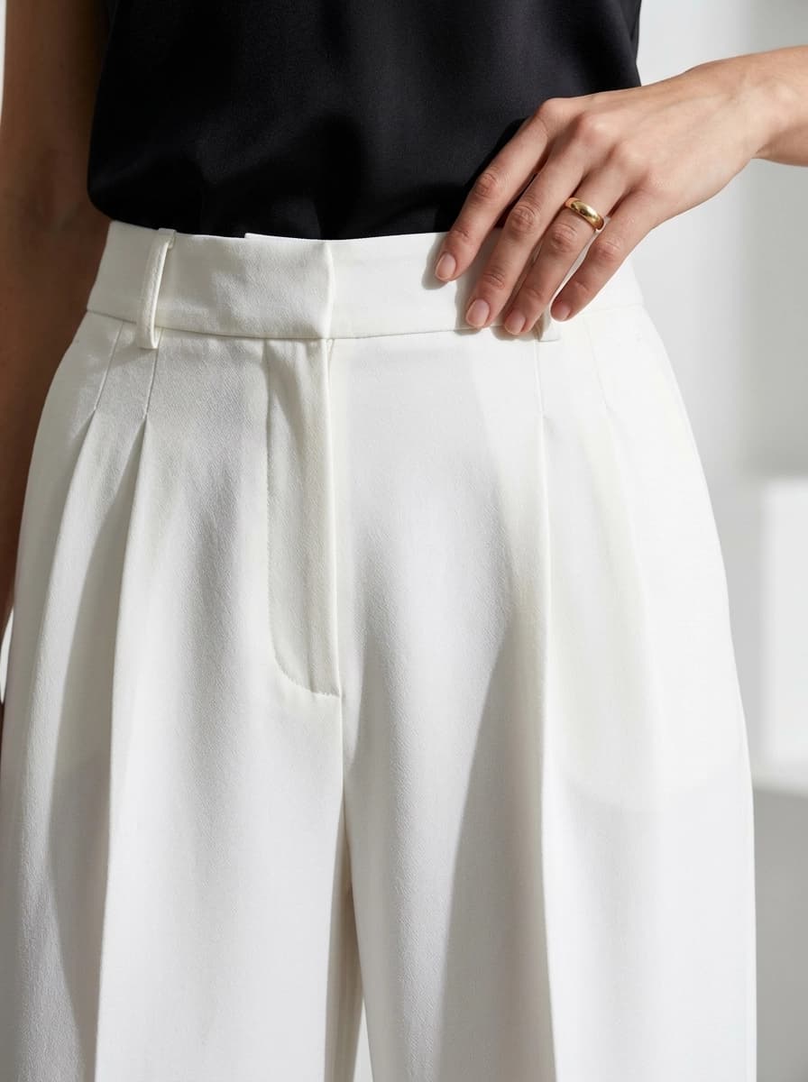 AI generated Wide-Leg Pants example - Close Up